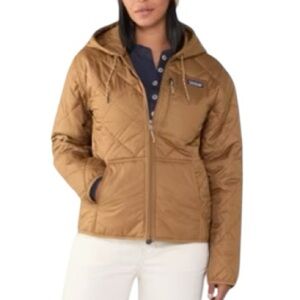 Patagonia NWT Women’s Diamond Quilted Insulated Bomber Hoody deer brown size L